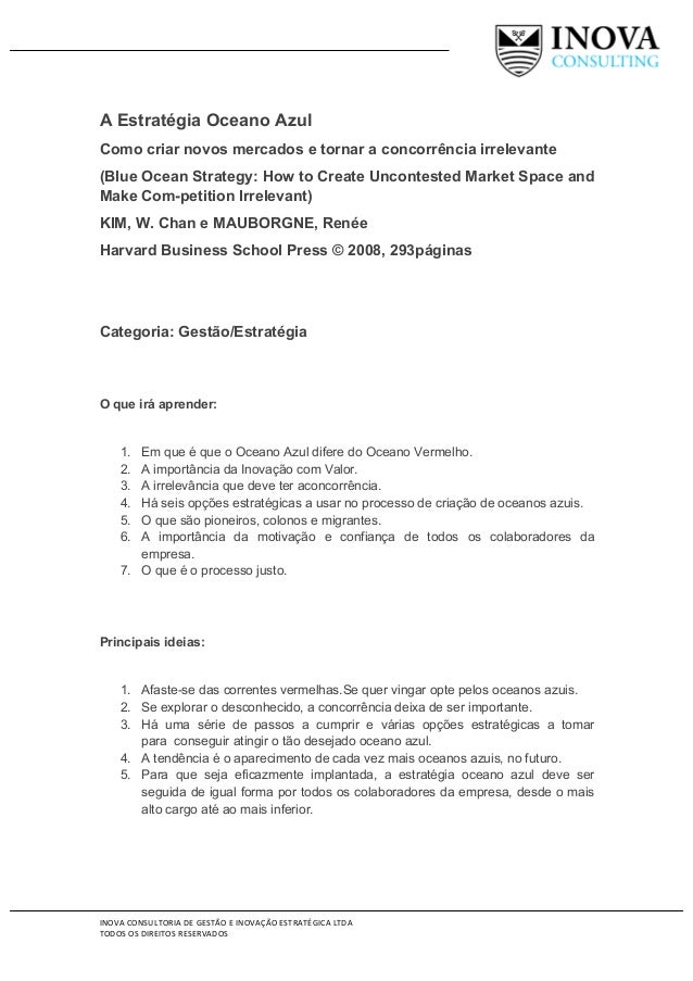 Livro Oceano Azul Pdf